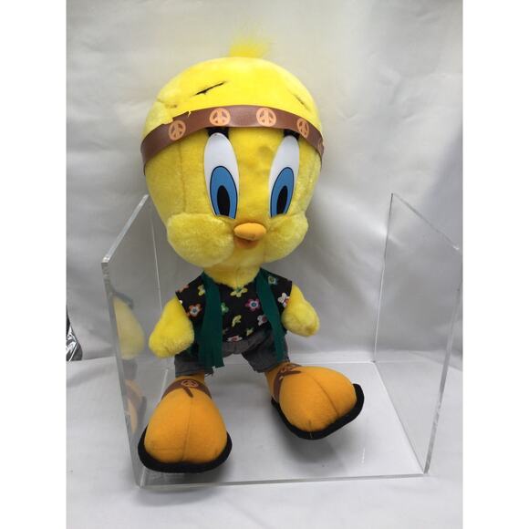 Tweety Bird Peace Hippie 17" Looney Tunes Warner Bros - Picture 1 of 3